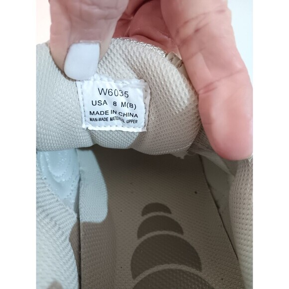 Propet Beige Double Strap Comfort Athletic Shock Absorbing Tennis Shoe - Picture 15 of 16